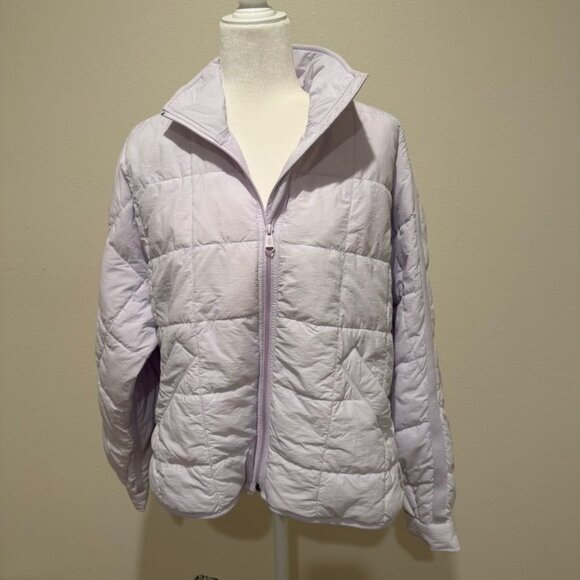 Free People FP Movement Lavender Pippa Packable Puffer Jacket Size Small NWOT - Picture 3 of 6